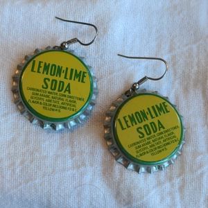 Bottle cap earrings